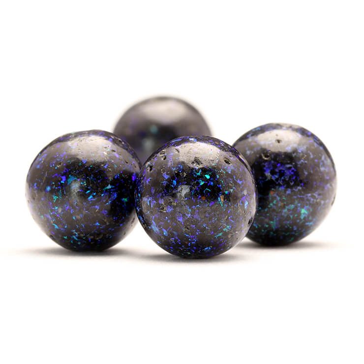 粒売り/バラ売り】ブラックマトリックスオパール 8mm｜天然石