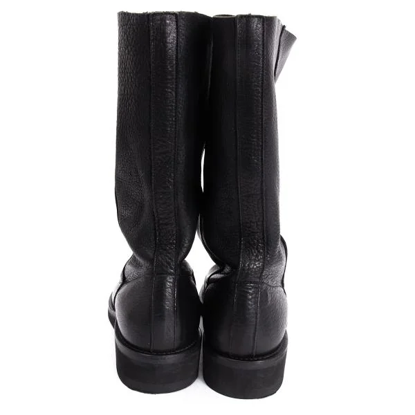 ヨウジヤマモトプールオムYohji Yamamoto POUR HOMME レザーロング