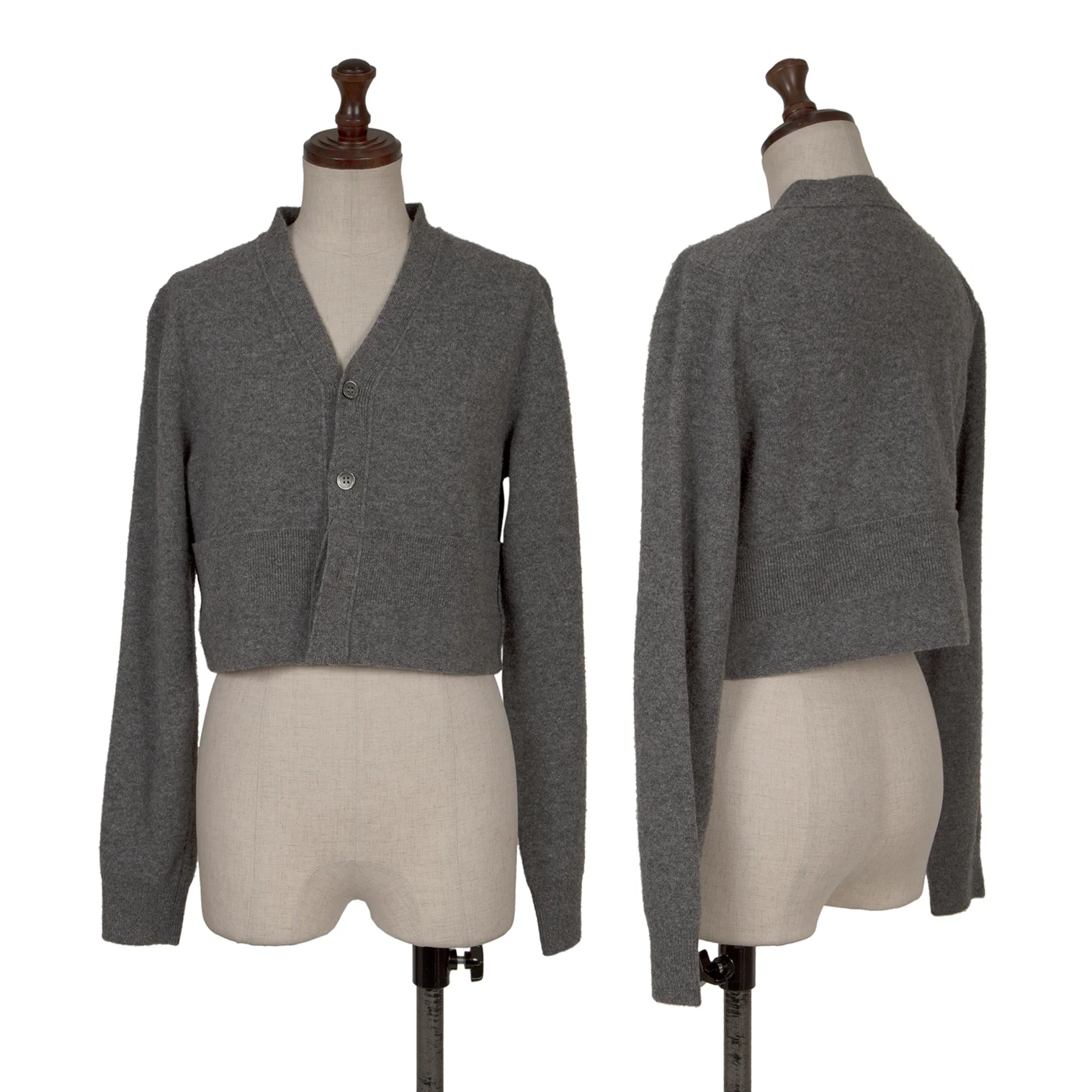 コムコム コムデギャルソンCOMME des GARCONS ウール折り返しショート