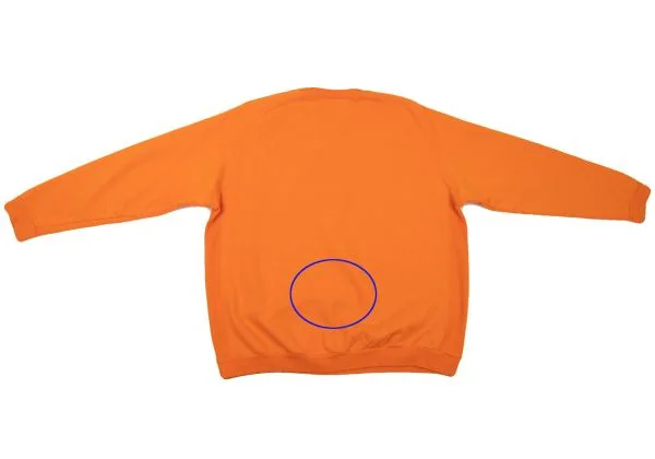 ダブルタップスWTAPS ロゴカレッジプリントスウェット オレンジM位 (K