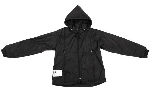 ファイナルホームFINAL HOME 多重ジップデザインナイロンジャケット 黒