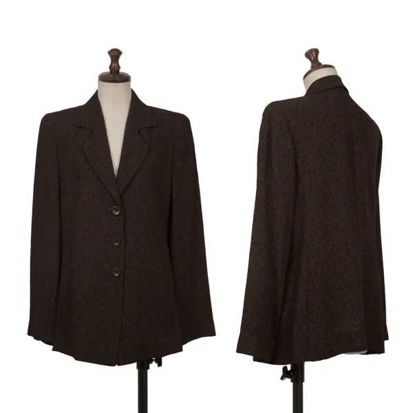 ヒロココシノHIROKO KOSHINO pret a porter ボタニカルジャガード