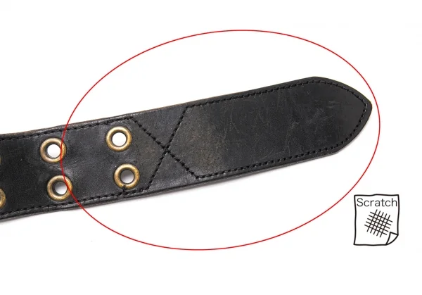 ジャンポールゴルチエJean Paul GAULTIER チェーン装飾レザーベルト 黒