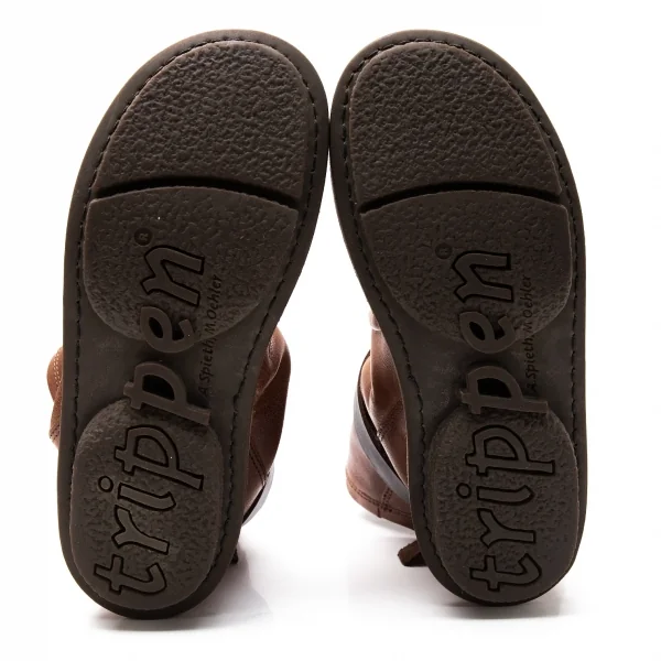 トリッペンtrippen BOMB ボム レザーベルトショートブーツ 茶37(24cm位