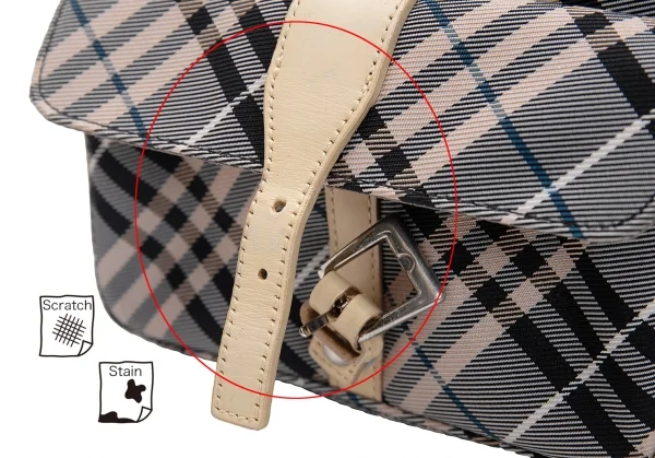 BURBERRY BLUE LABEL Check Mini Shoulder Bag Beige,Black (K-130110)