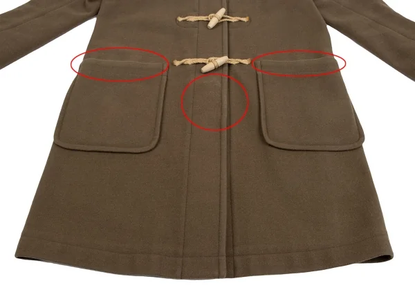 マーガレットハウエルMHL ウールラウンドカラーダッフルコート モカ1