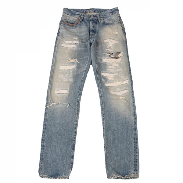 ヒステリックグラマーHYSTERIC GLAMOUR コットンウォッシュダメージ