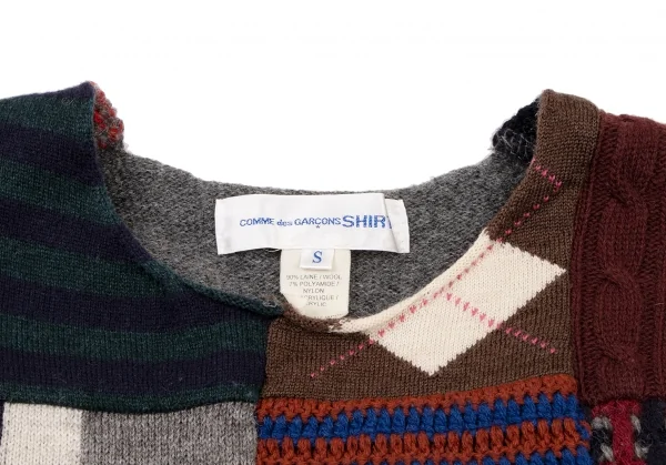 コムデギャルソンシャツCOMME des GARCONS SHIRT フロントパッチワーク