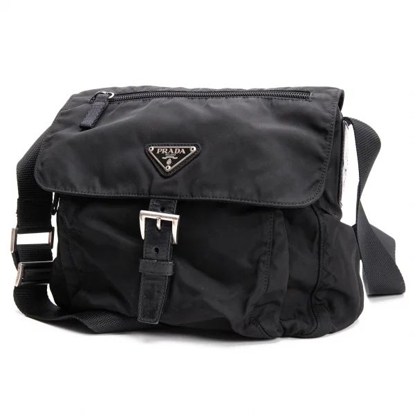 プラダPRADA BT8994 ナイロンショルダーバック 黒 (K-138684)