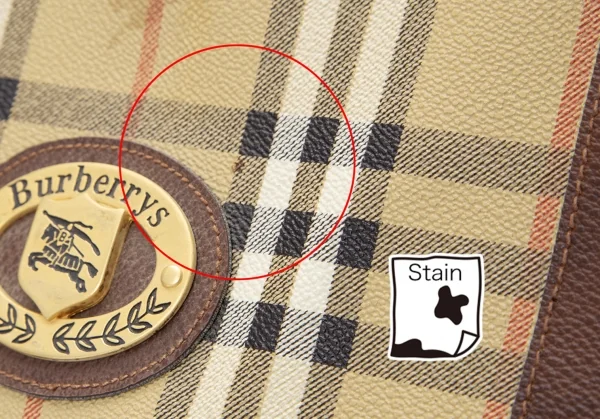 バーバリーズBurberrys' ヘイマーケットチェックダブルジップボストン