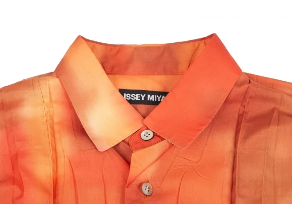イッセイミヤケ メンISSEY MIYAKE MEN タイダイプリーツデザインシャツ