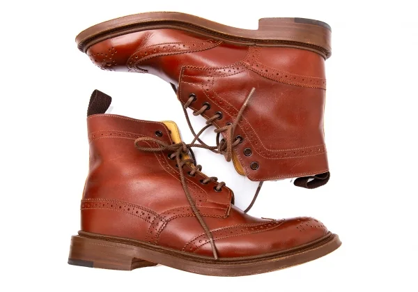 トリッカーズTricker's L5411 レザーカントリーブーツ 茶6(24cm位) (K