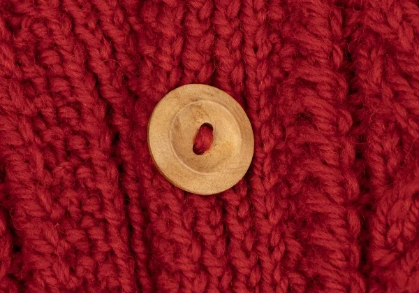 インバーアラン INVERALLAN ウールハンドニットカーディガン 赤L位 (K