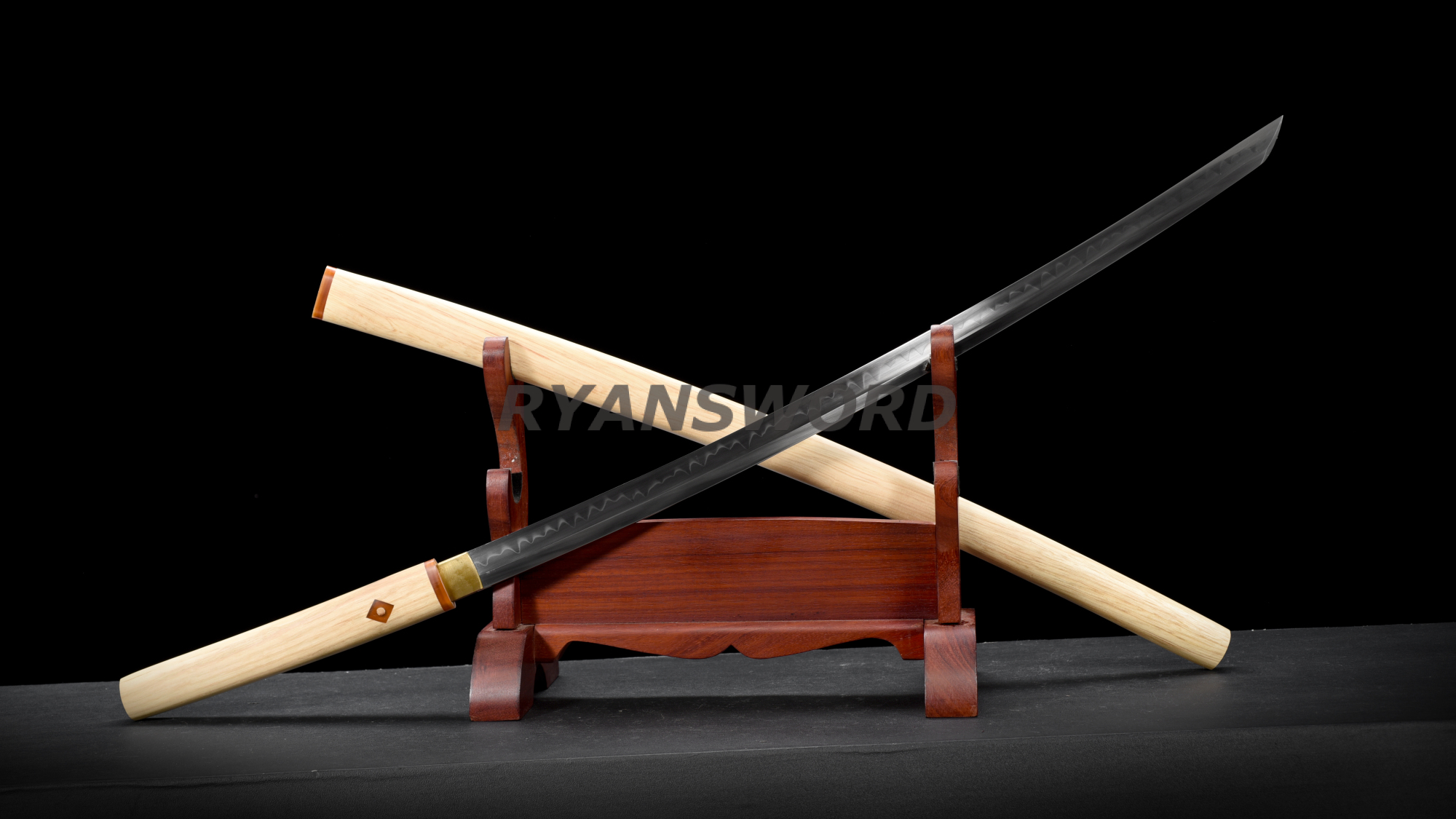 Shirasaya Katana Choji Hamon Clay Tempered--Ryan1411,$230.00