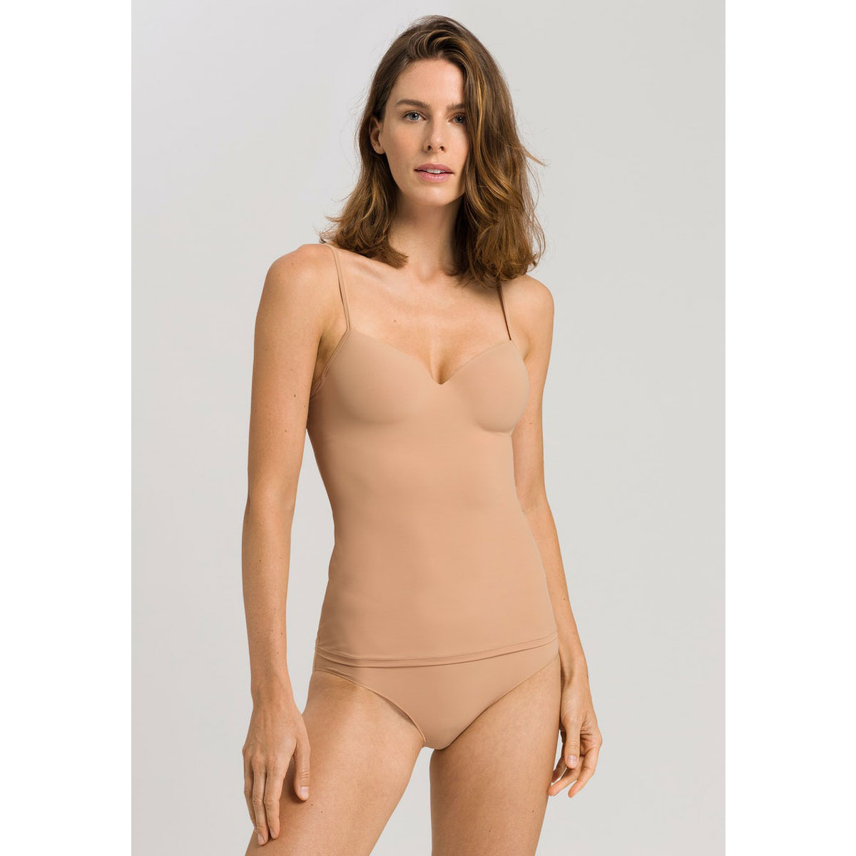 ハンロ アリュール 定番 カップ付き キャミソール HANRO ALLURE V