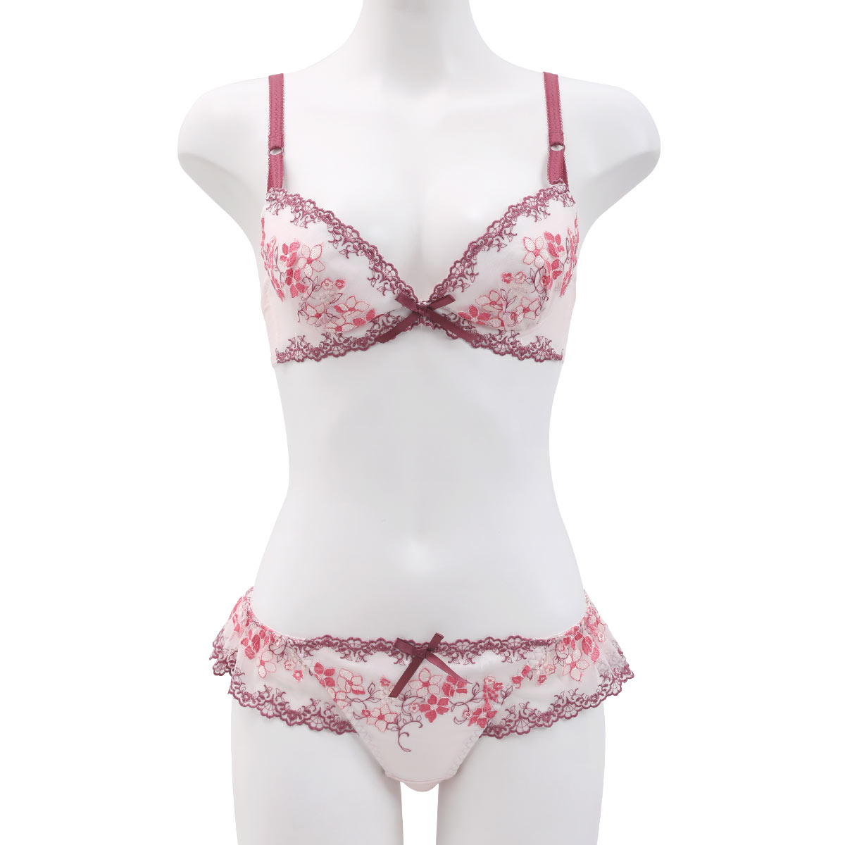 ココランジェ カラフルブロッサム ブラジャー ショーツ セット