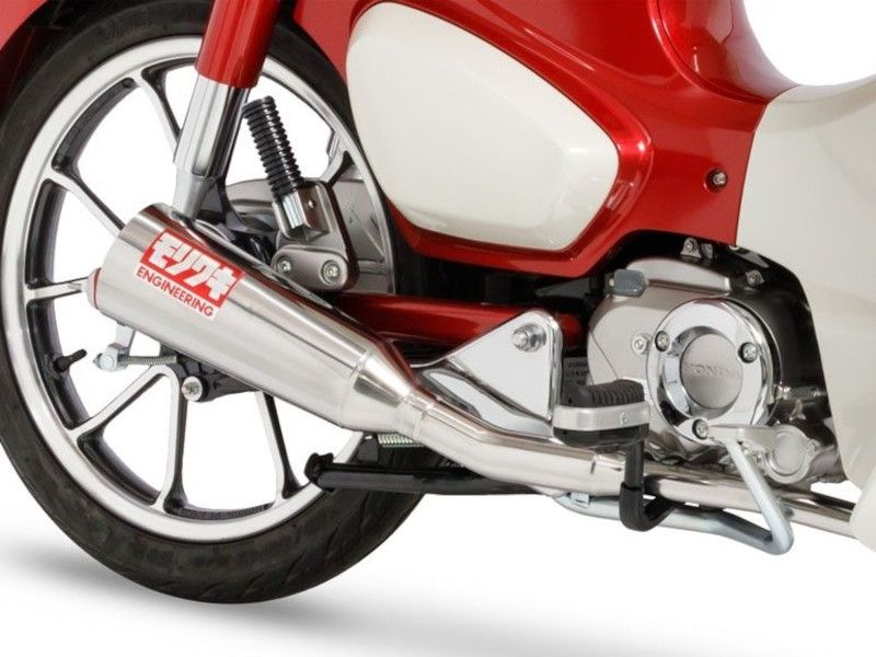 新製品】新型スーパーカブC125用モリワキモナカマフラーとメガホンフル