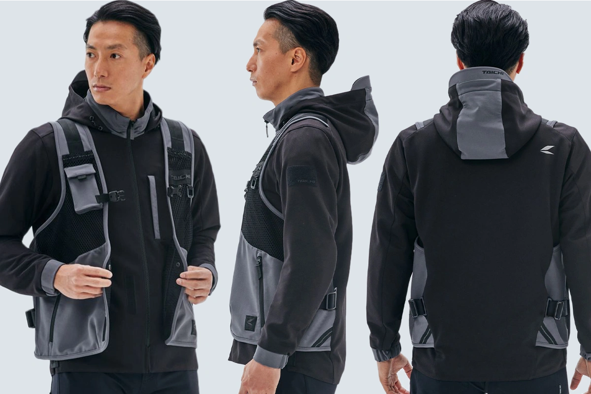 新製品】RSタイチから重ね着風メッシュジャケット「オーバーラップ