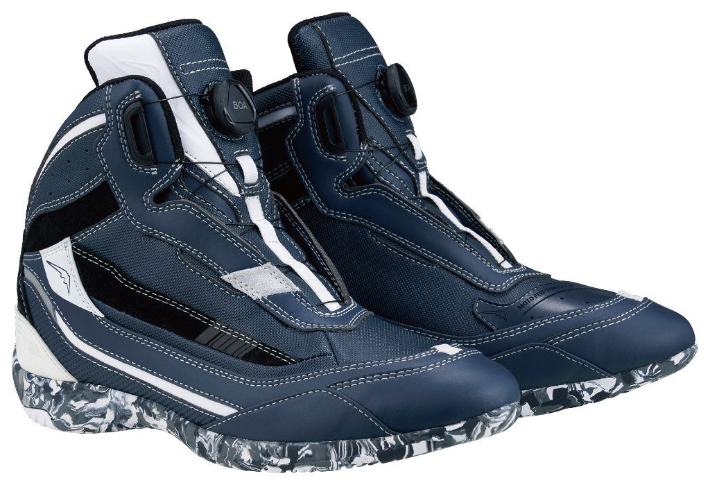 Webike | KUSHITANI クシタニ ブロックフローシューズ［ネイビー