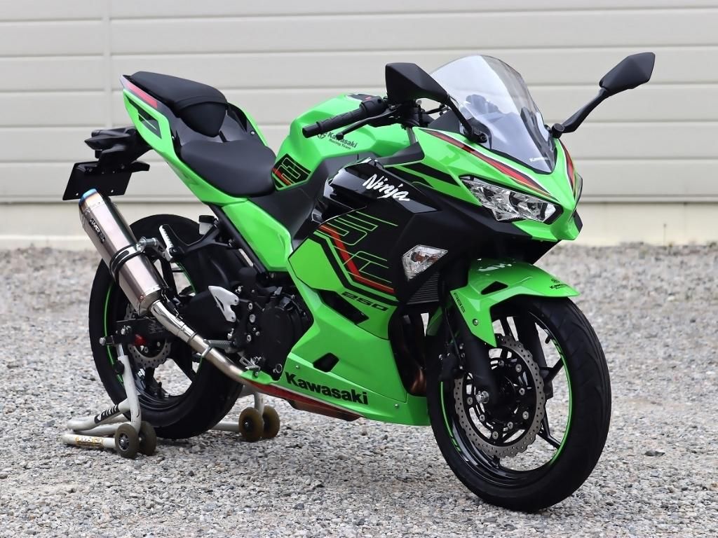 Webike | WR'S ダブルアールズ SS-OVAL スリップオンマフラー Ninja400