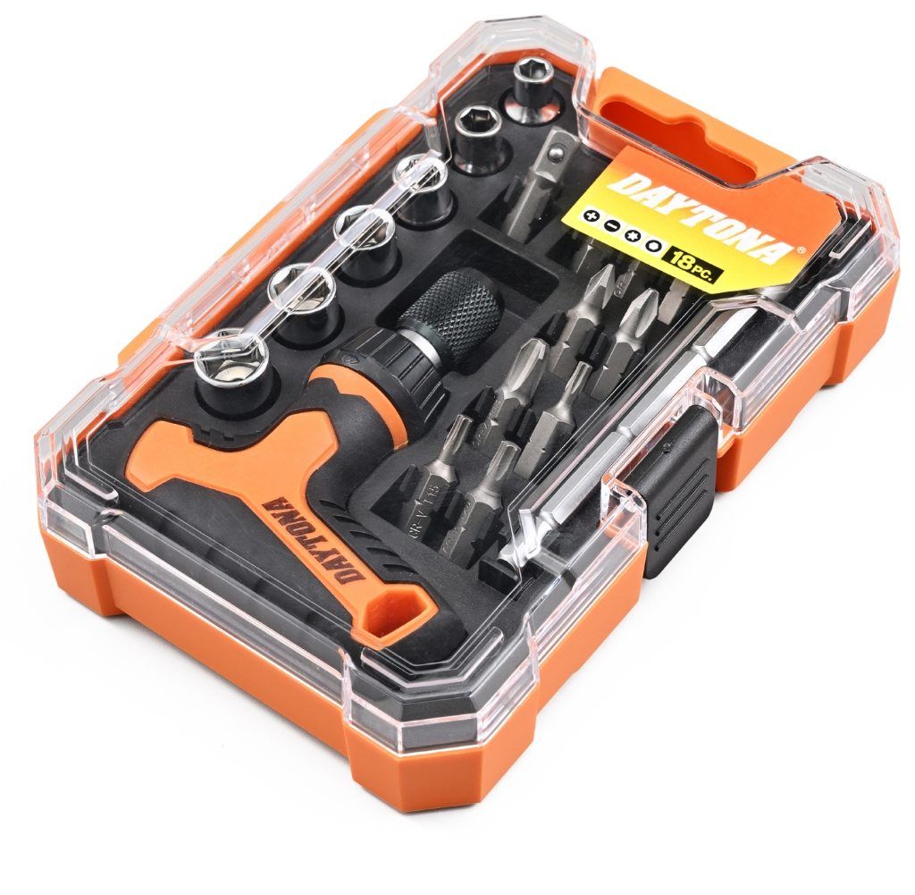 Webike | DAYTONA デイトナ ミニツールセット 18ピース ラチェットT型