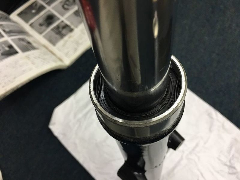 YAMAHA SR400「3型SRのフロントフォークをOH！その3