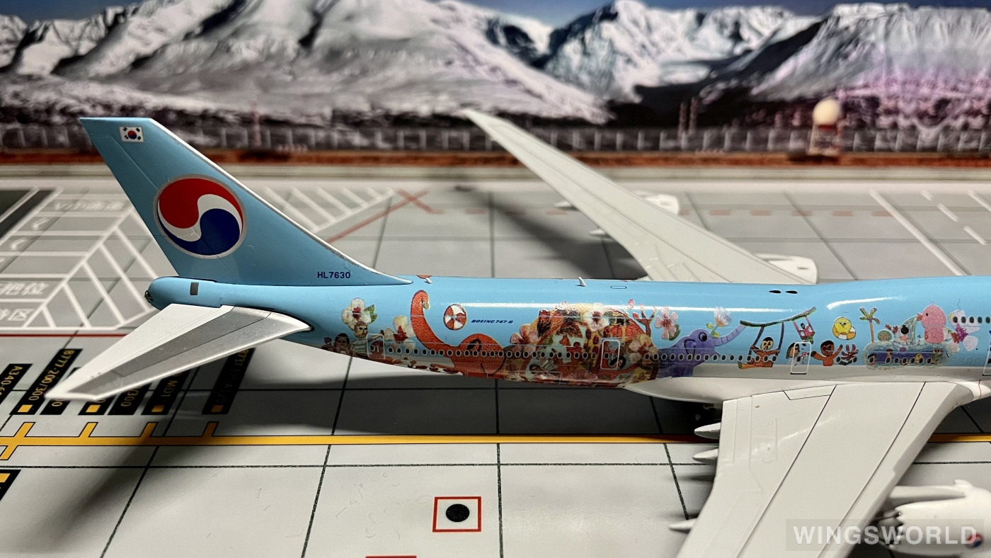 JC Wings 1:400 Boeing 747-8 Korean Air 大韩航空EW4748001 HL7630 的