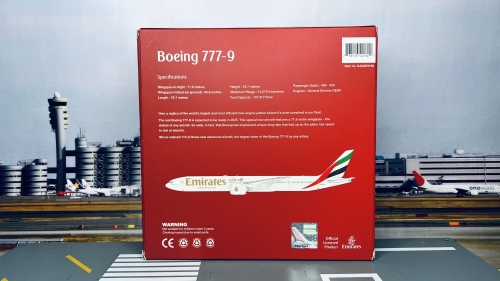 Geminijets 1:400 Boeing 777-9 Emirates 阿联酋航空GJUAE2160 A6-EZA