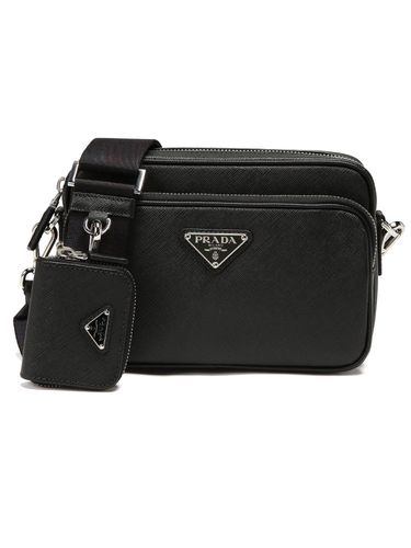 PRADA (プラダ) トライアングル ロゴ Re-Nylon×サフィアーノレザー