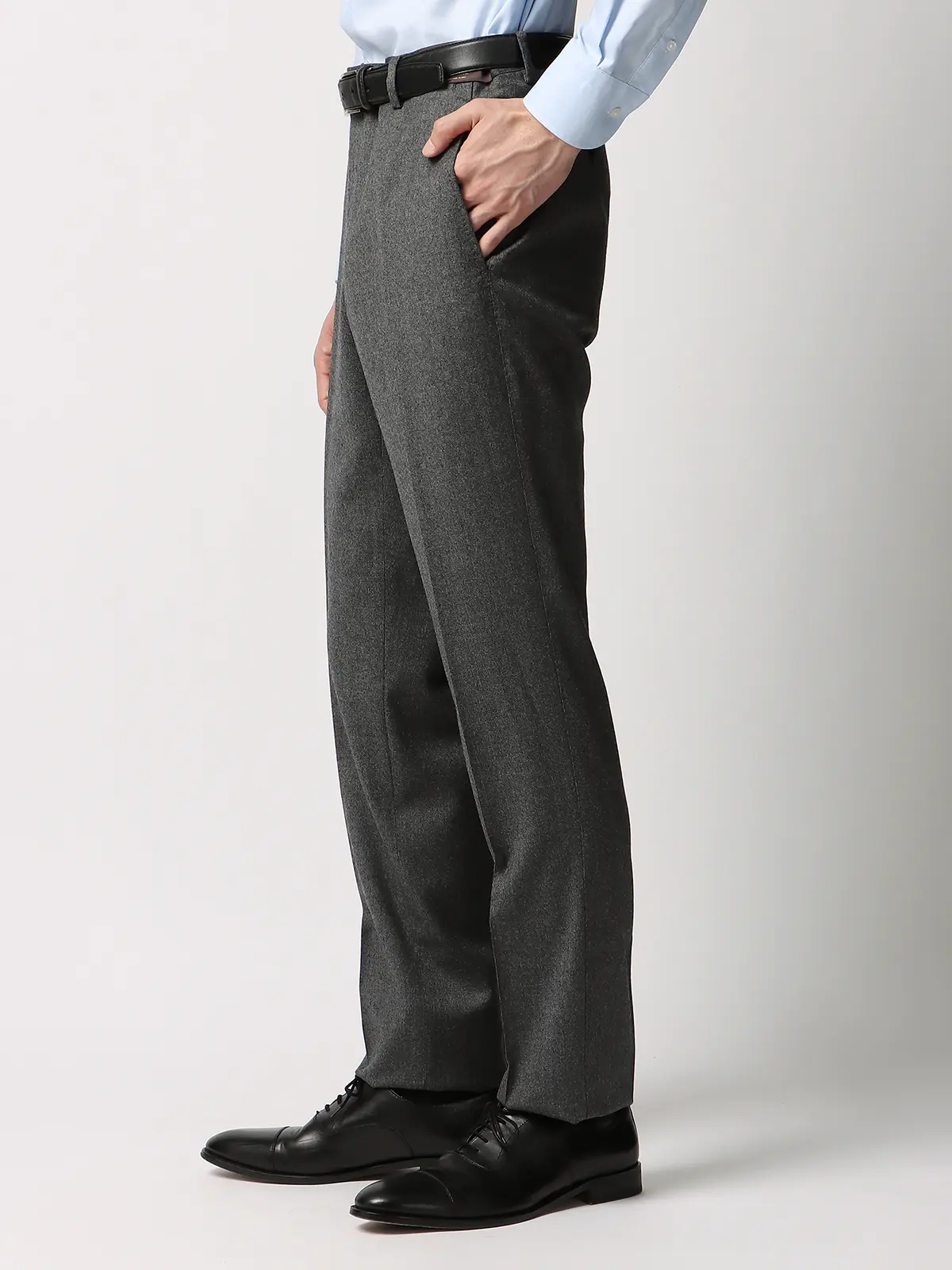 WEB限定／テーパードパンツ／CANONICO／ウールフランネル／無地／IN05