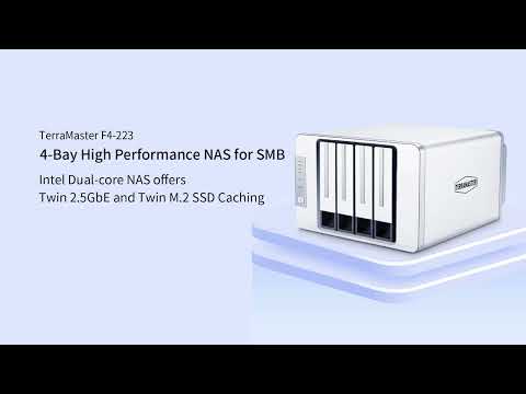 TERRAMASTER F4-223 4Bay NAS Storage High Performance for SMB with