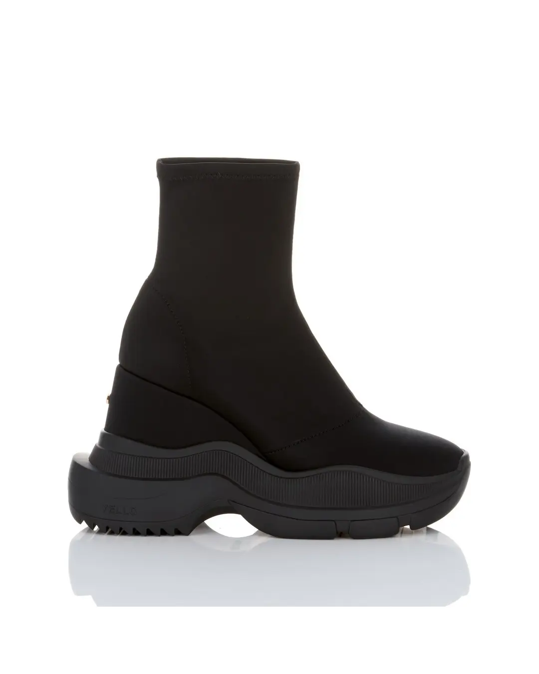 YELLO / TOKYO BLACK MID SNEAKER LONG BOOTS 2024