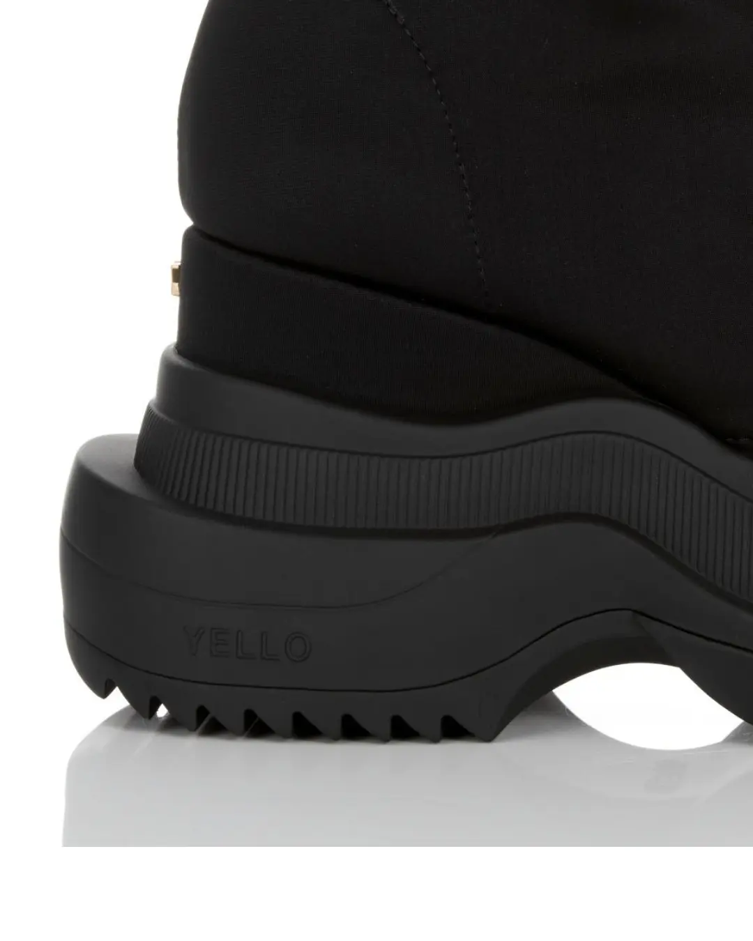 YELLO / TOKYO BLACK MID SNEAKER LONG BOOTS 2024
