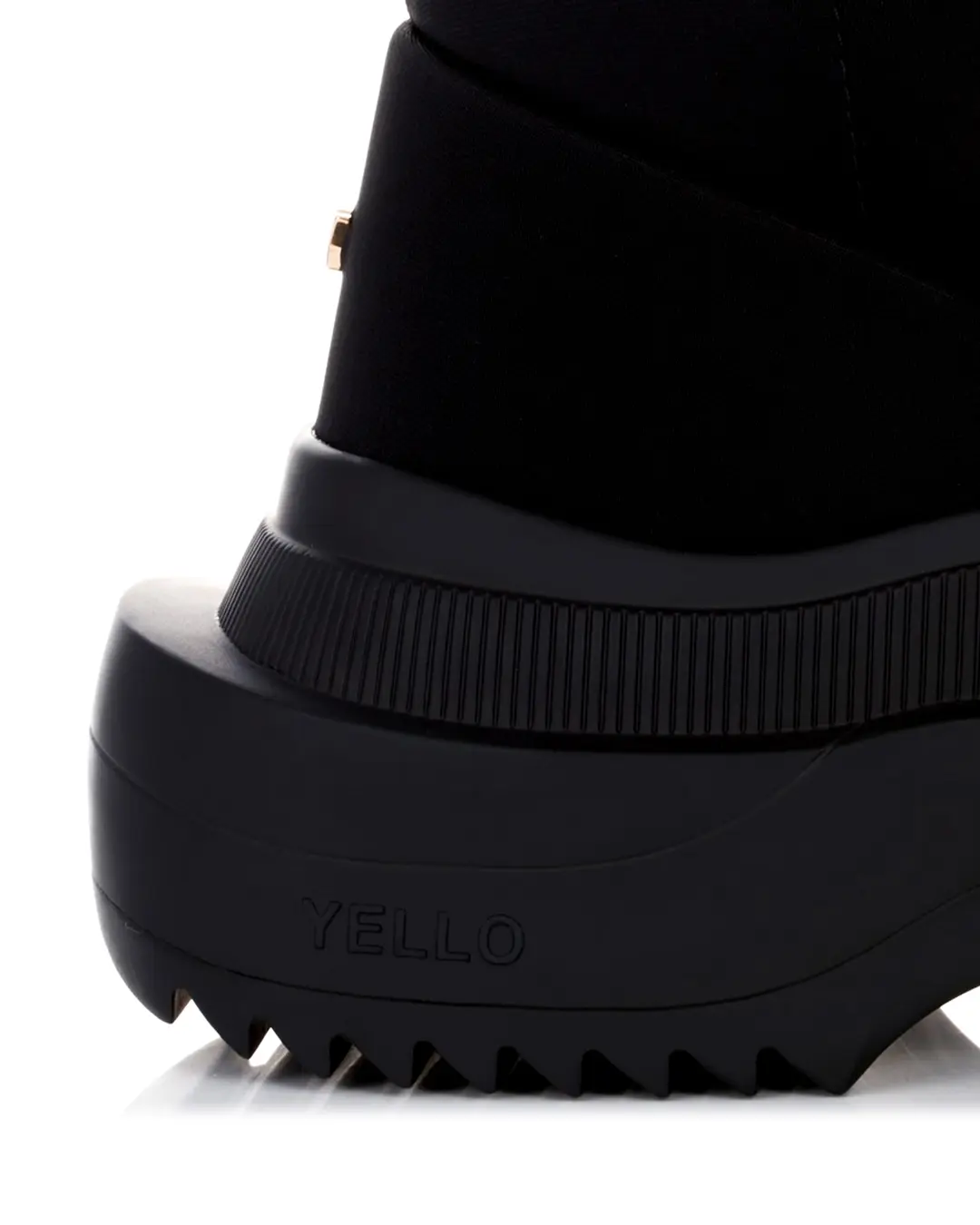 YELLO / TOKYO BLACK DOUBLE SNEAKER LONG BOOTS