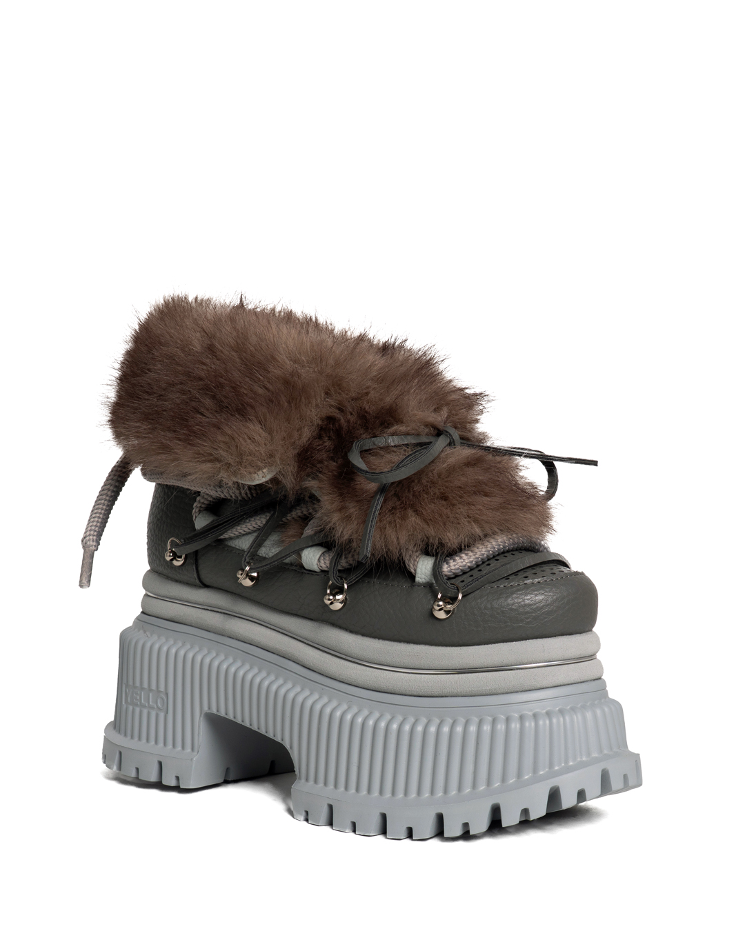 RIBA PLATFORM SHORT BOOTS – YELLO