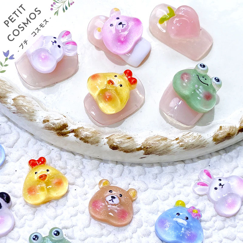 蛙 パンダ 兔 けつあご ネイルパーツ ネイルアート ネイル用品