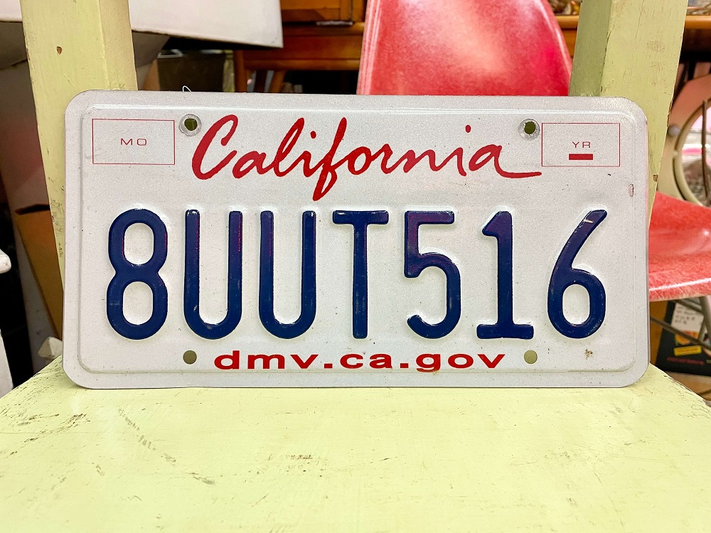 カリフォルニア州 リップスティック 現行 ライセンスプレート ナンバー