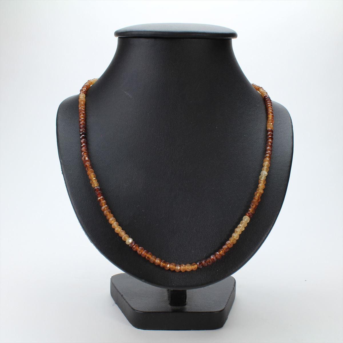 ヘソナイト・ガーネット・ネックレス（ロングタイプ