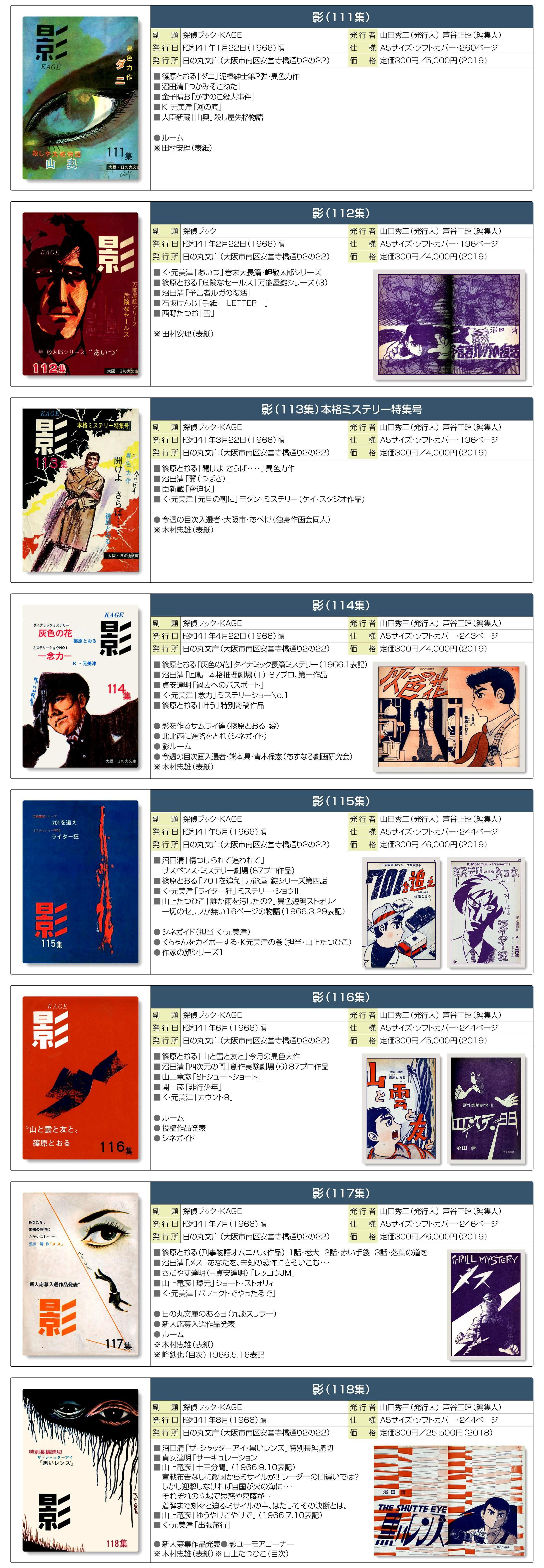 影〈全120巻・計122冊・日の丸文庫〉貸本漫画の研究1 - すぺくり古本舎