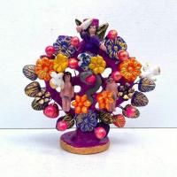 ツリーオブライフ 生命の木 燭台 キャンドルホルダー - メキシコ雑貨と