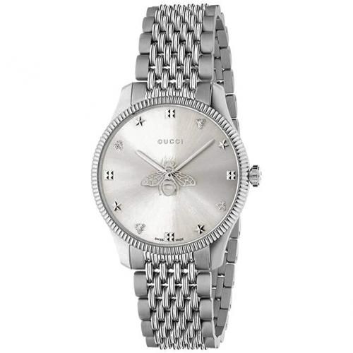 グッチ 時計 レディース G-タイムレス YA1264153 シルバー×シルバー