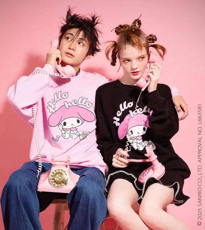 マイメロ PHONE SWEAT | マイメロディコラボスウェット - MILK MILKBOY