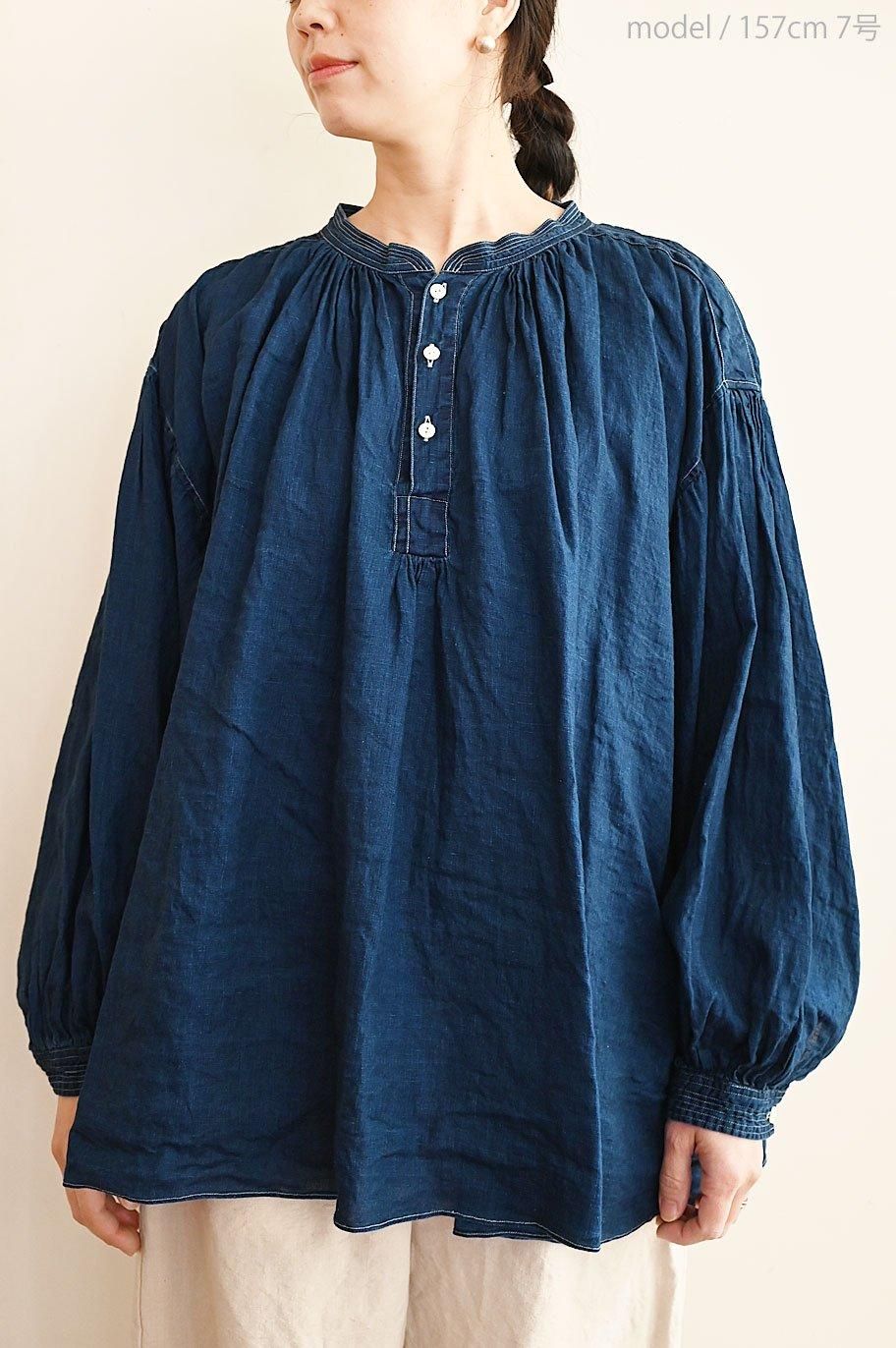 SP インディゴリネンブラウス- SPエシュペー- TONE Online Shop