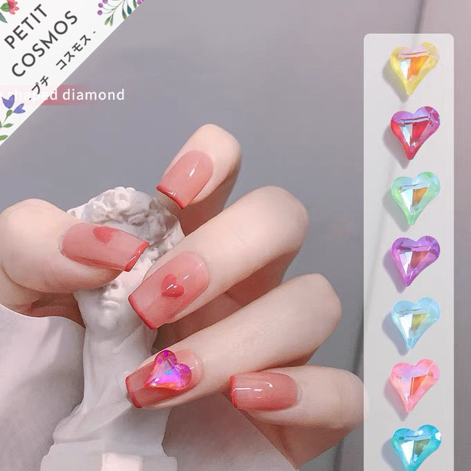 3D ハート ネイルアート ネイルパーツ ネイル用品 ネイルストーン