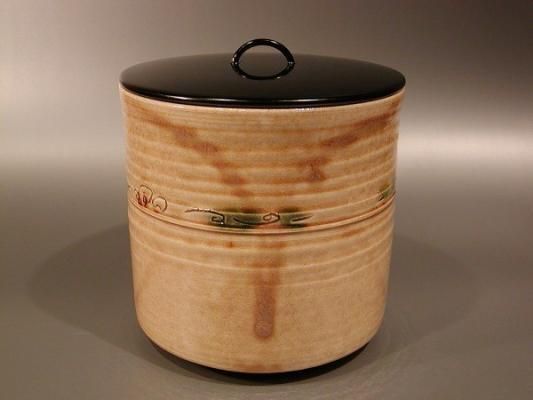 T688 水指 『黄瀬戸 棒ノ先』『加藤芳右衛門 造』 共箱 茶道具