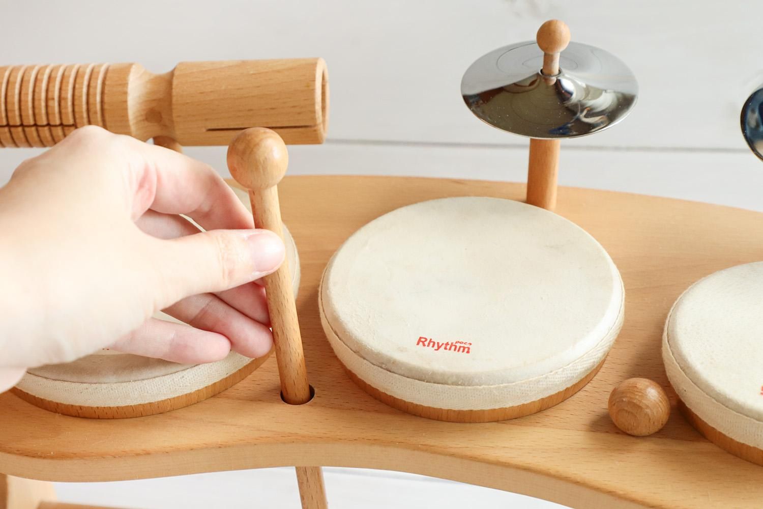 NAKANO リズムポコドラムセット - リトミックに人気の楽器のおもちゃです。