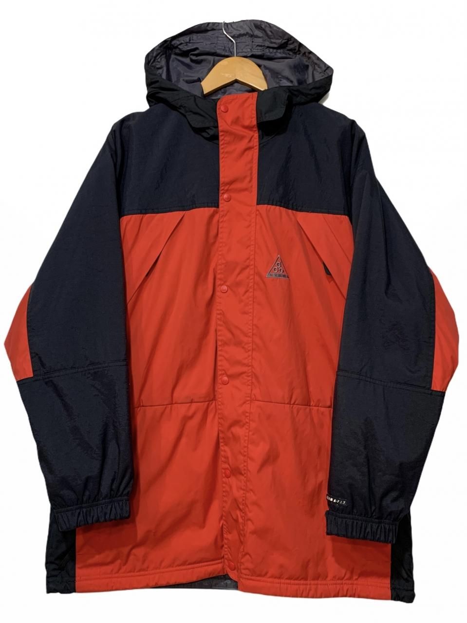 96年製 NIKE ACG Fleece Lined Mountain Parka 赤黒 L 90s ナイキ
