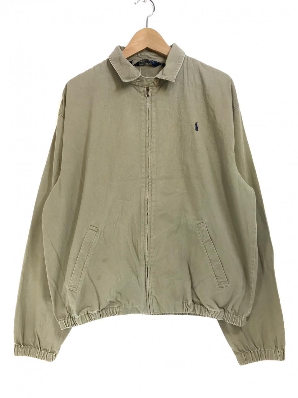 USA製 80s～90s Polo Ralph Lauren Cotton Drizzler Jacket カーキ M