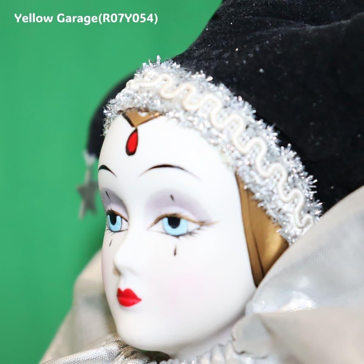 ヴィンテージ ピエロ風ポーセリン人形 45cm