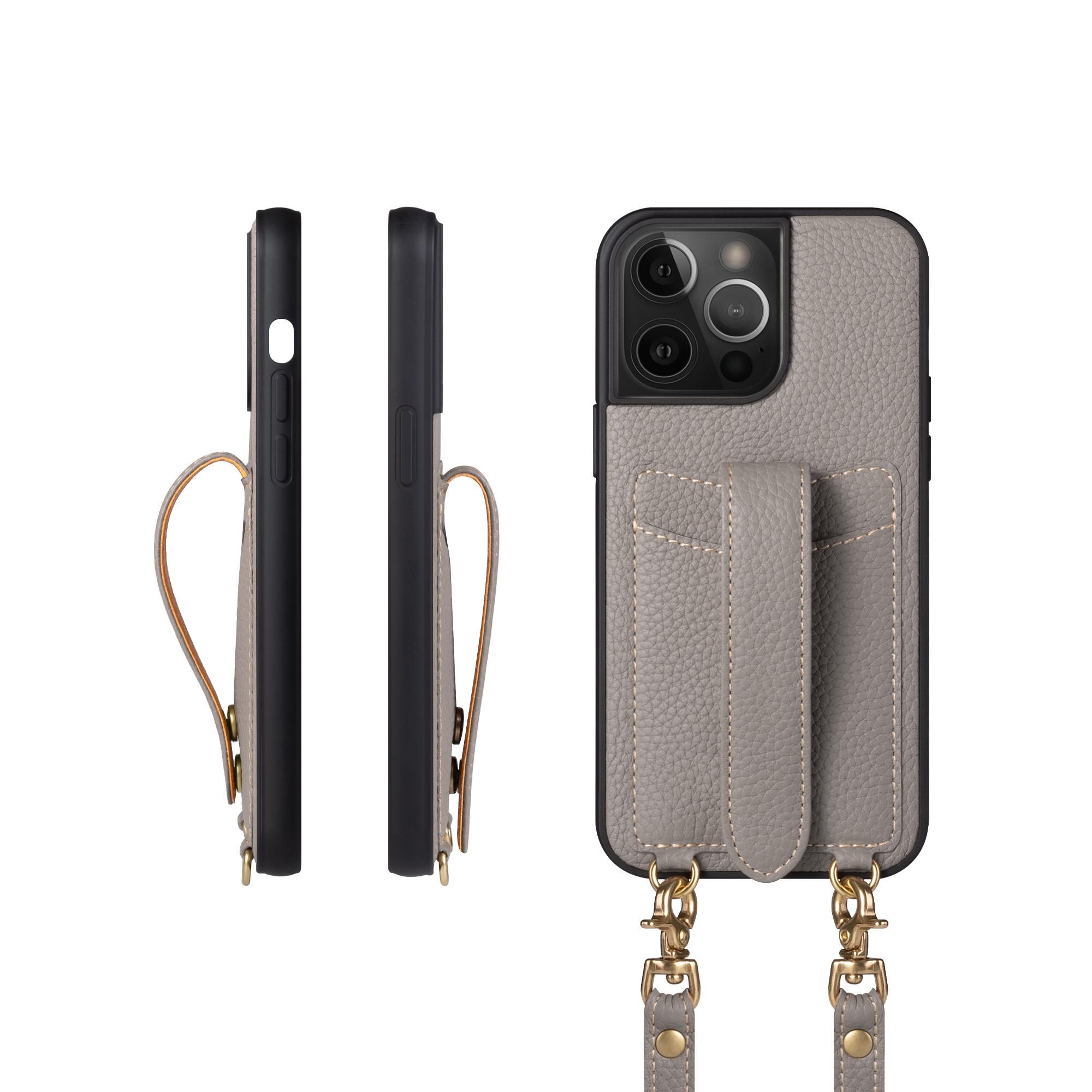 iPhone 14 Pro Max ケース | 本革 ストラップ付き - COPGC